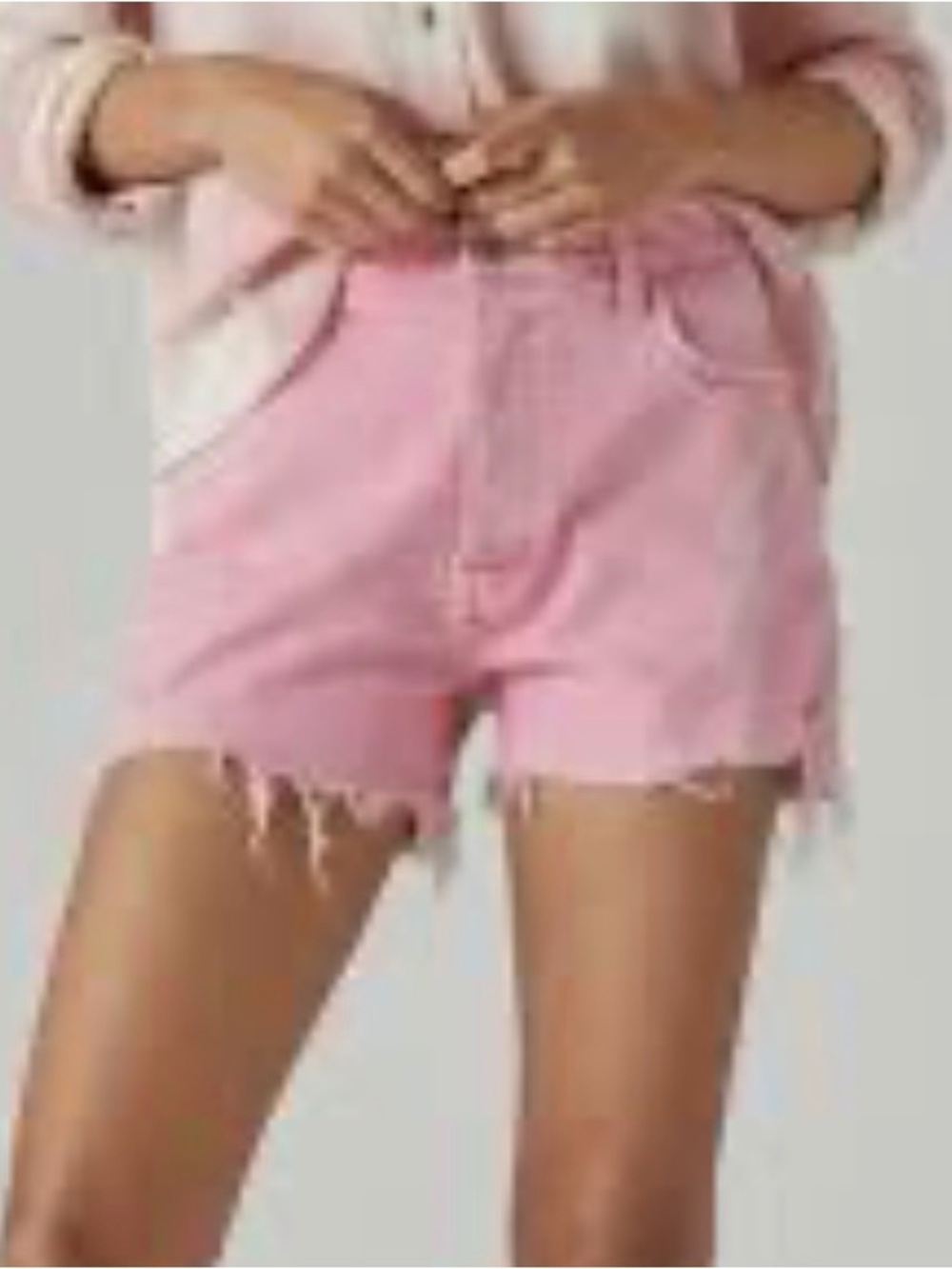 Lucky Brand Pink Denim Cutoff Shorts